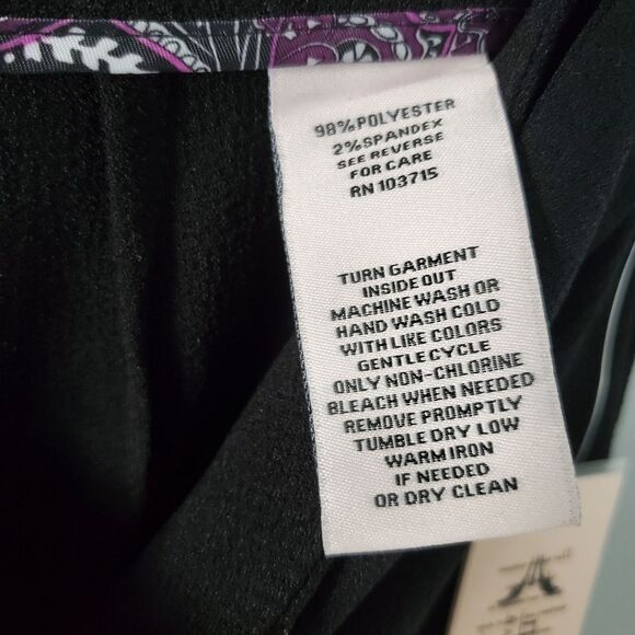 Nanette Lepore Wide Leg Tie Waist Crepe Pants in Very Black Size 4 - Picture 6 of 6